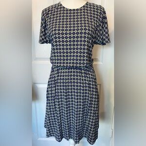Boden Geometric Patterned Women's MIDI Dress Size 8